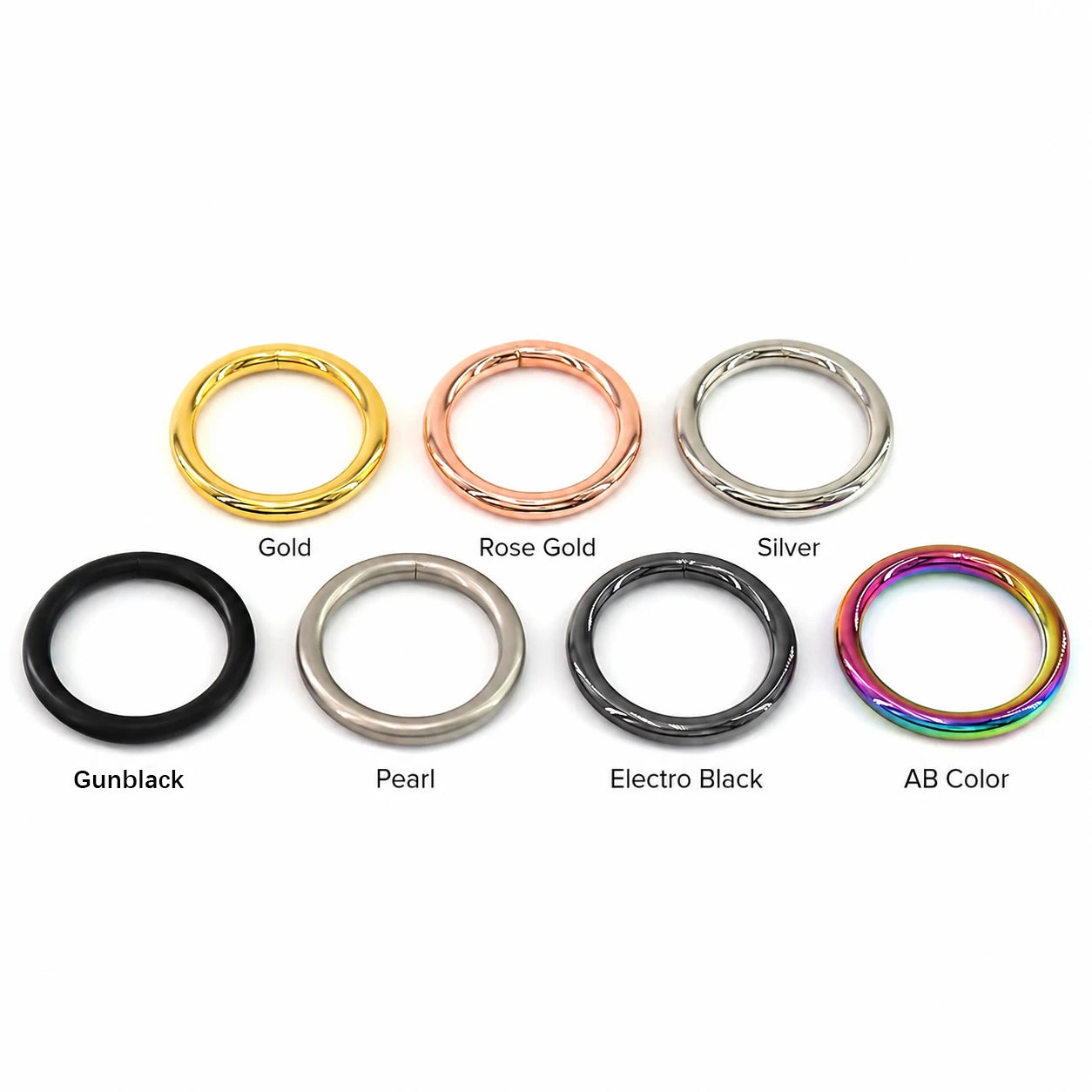 Premium Electroplated O Ring Round Color Strong Durable Metal Ring for Wholesale Pet Collar and Bag Hardware