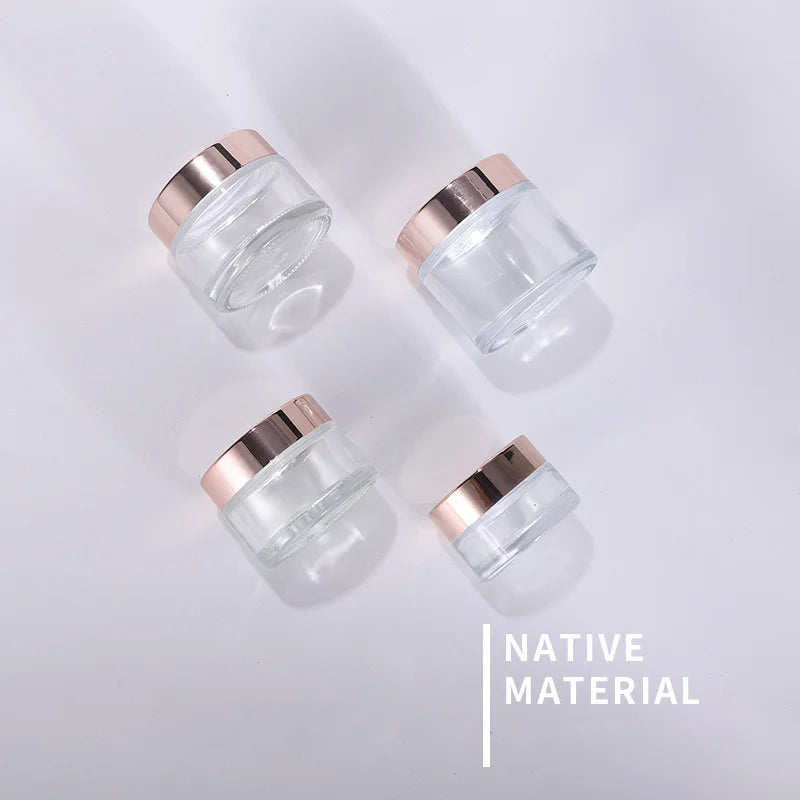 Frosted Sub-packaging Cream Bottle Facial Cream Bottle 5g 10g 15g 20g 30g 50g Travel Portable Cosmetic Glass Jar