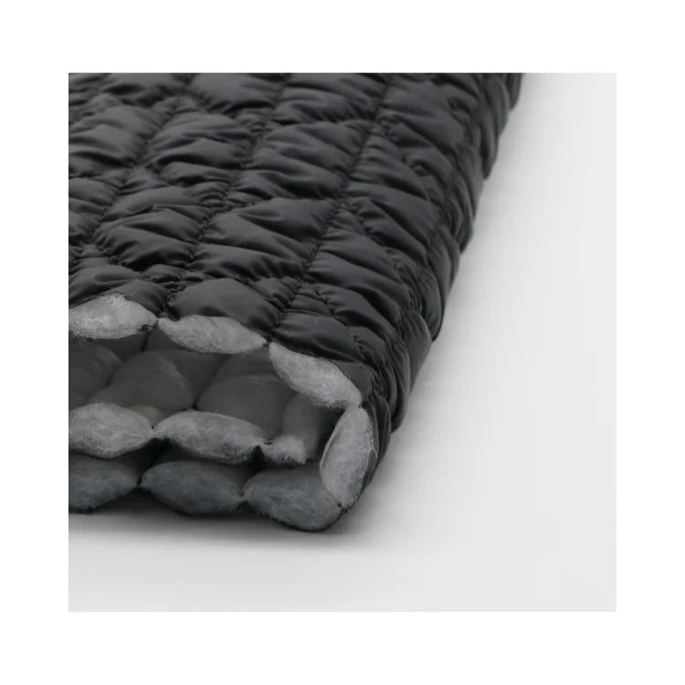New in 2024 Sustainable 400T Nylon Square Quilt With Elastic Line Fabric for Outdoor Jackets