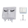 Wholesale Plastic 3 in 1 Face  Palette Display Lash Training Practice Tray Set Eyelash Extensions Tools