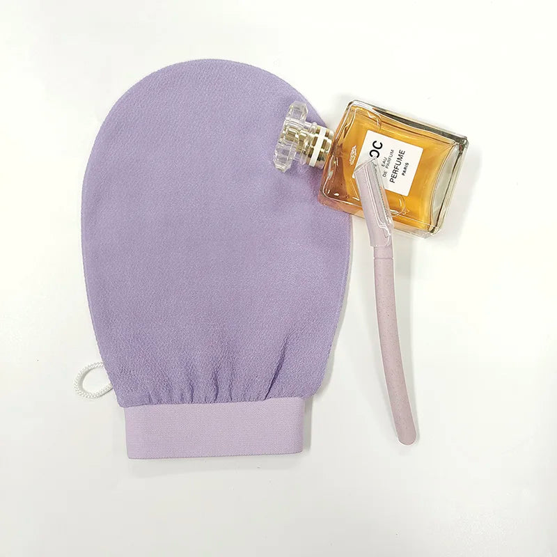 100% Viscose Natural Custom Logo Body Cleaning Scrub Scrubber Shower Kessa Bath Mitts Exfoliating Gloves