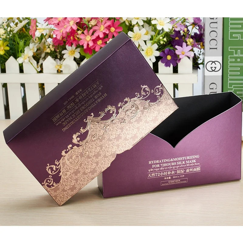 Advent Calendar Paper Box Luxury Paper pink Makeup Cosmetic Eyelash Box Custom Skin Care Cosmetics Makeup Packaging Gift Box