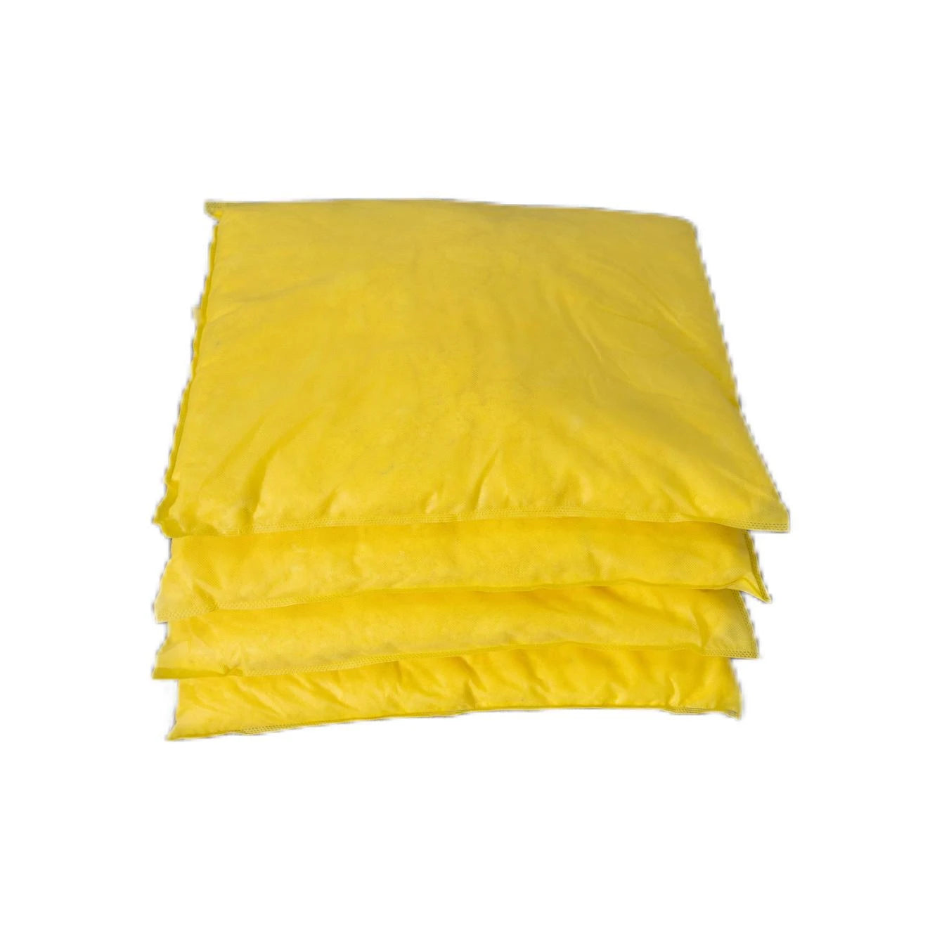 Oilspillpro CHA-PI2025 100pp Meltblown Nonwoven Yellow Spill Absorb Chemical Absorbent Pillow Absorber Cushion