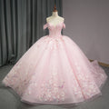 Jancember 6762 Beautiful Pink 3d Flower Quinceanera Dresses for Sweet 15 Girls