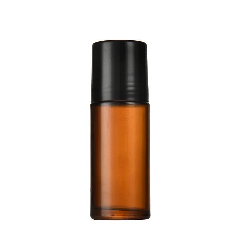 50ml clear Glass Roller Bottle Empty Antiperspirant Container Roll on Deodorant Bottle