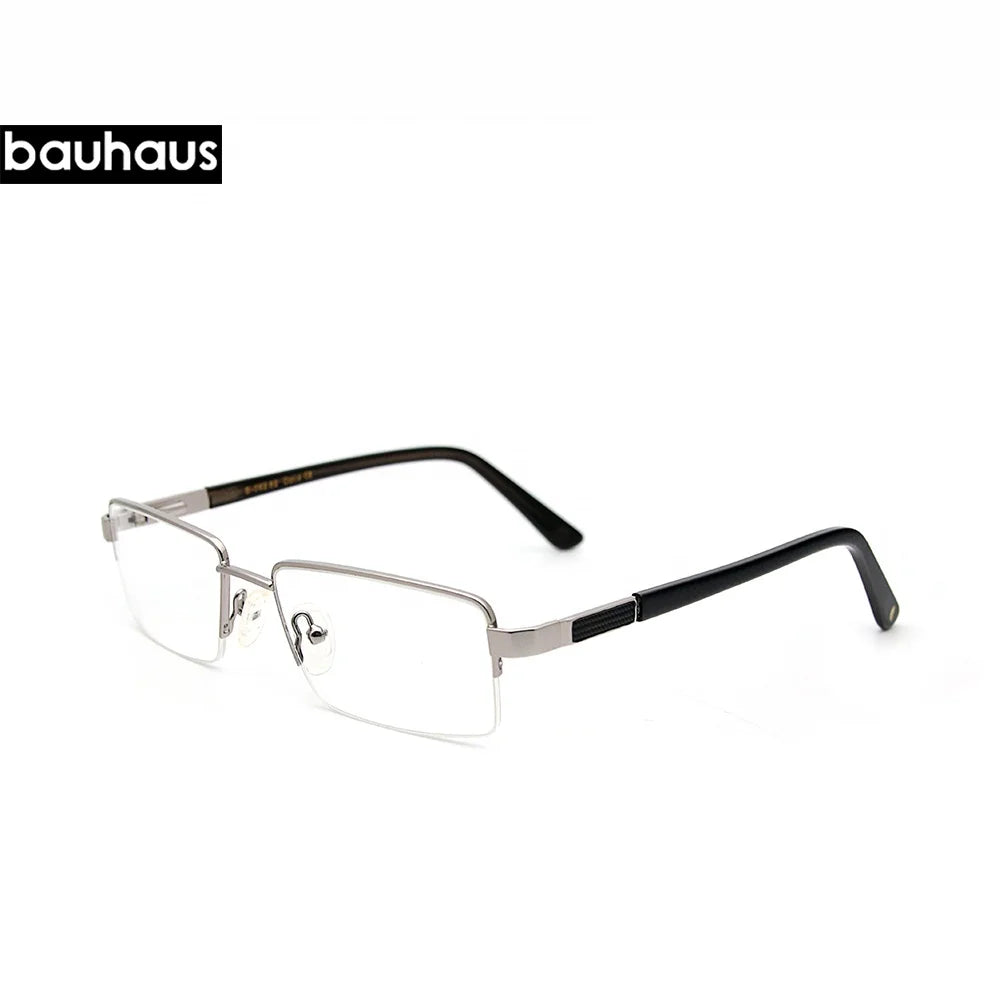 B-062.62 High End Men Classic Semi Metal Eyeglasses Frame