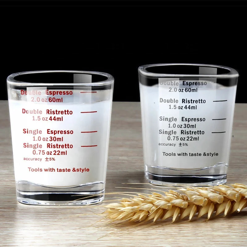 2OZ Best Selling Glass Coffee Measuring Cup Jigger Espresso 60ml Small Coffee Cup
