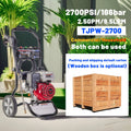 OME Gasoline Cleaning Machine 208cc Gasoline High Pressure Washer 2700psi Water Jet High Pressure Cleaning Machine With Wheels