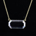 Fancy Shape Moissanite 10k Yellow Gold  Pendant Jewelry Custom Chain Necklace