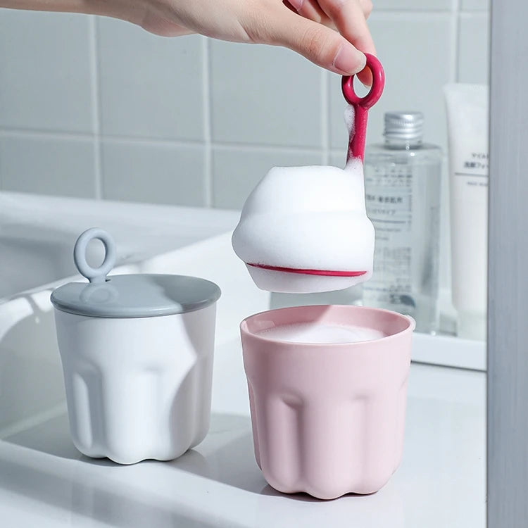 HelloWorld Jelly Cup Foamer Face Cleansing Foam Jelly Cup Foamer Facial Cleanser Shower Gel Manual Jelly Foaming Foamer