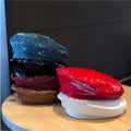 Fashion Pu Design Beret Unisex Autumn and Winter Casual Painter Hats Solid Color Octagonal Newsboy Hat