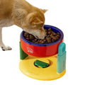 Factory Direct Adjustable Height Cat/Dog Bowl Eco-Friendly Solid Pattern High-Foot Design Durable Plastic Feeders Prevent Spills