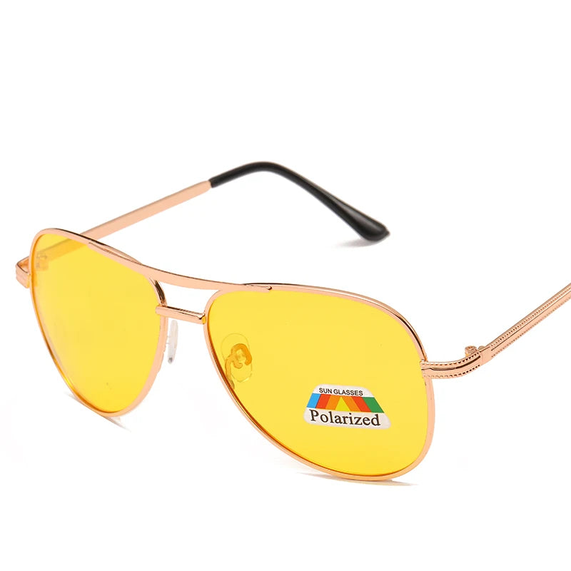 TieJiaYeShi 2022 Gold Metal Frame Polarized Sunglasses UV400 Cheap Wholesale for Driving Fishing Men and Women