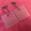 Universal Blank Transparent Label Rubber Hang Tagstandard Quality Empty logo clear Silicone Rubber Clothing Tag