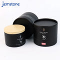 Luxury Custom Black Kraft Round Box Packaging Paper Candle Box Cardboard Tube Candle Glass Jar Box Paper Tube Packaging for Cosm