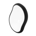 Black Crystal Nano Glass Foot File Easy-to-Use Painless Callus Remover with Rubber Coating Rectangle Design