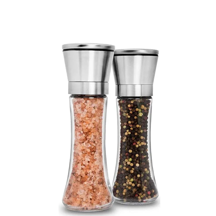 The Glass Black Pepper Grinder Can Grind a Variety of Spices Is Definitely a Good Helper for Housewives