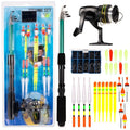 Factory Direct Sale 1.6M Telescopic Fishing Rod Spinning Reel Fishing Set Full Kit Fishing Float Lure Jig Hook Kit Rod Set