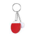 Hot Selling Creative Table Tennis Ball Key Ring Bag Pendant Ball Pendant Gift Sporting Goods Simulation Table Tennis Bat