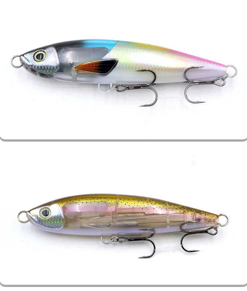 Newest Topwater Lure Pencil 180mm 85g Whopper Plopper Hard Bait Floating Trout Pencil Fishing Lure