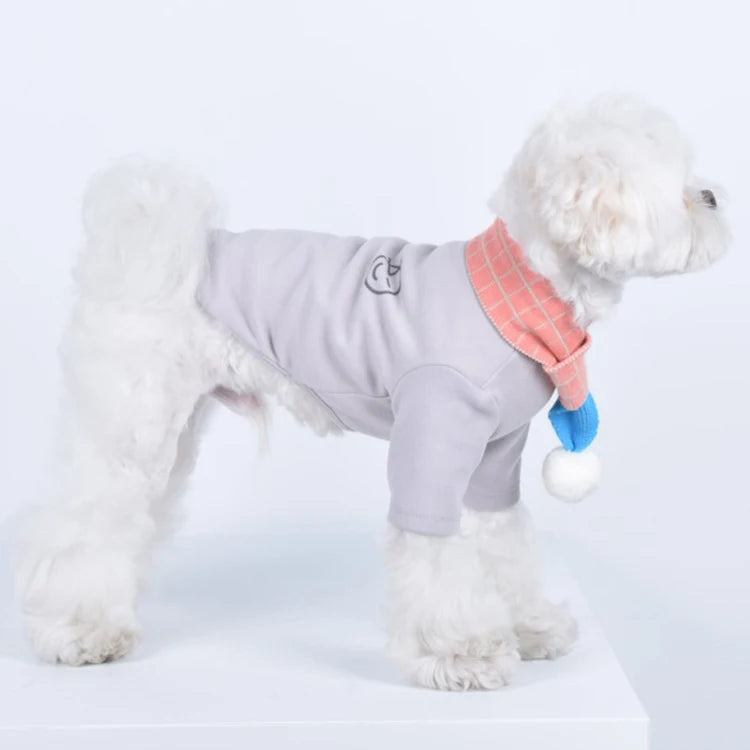 Luxury Plaid Print Eco-Friendly Polyester Dog Scarf-All Seasons Christmas Gift