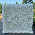 EZ White Zipper Flower Wall Background Flowerwall 8x8 Roll up Background Panel Artificial Flower