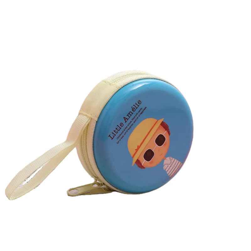 Colorful Best Sale Iron Tin Mini Coin Purse Earphone Wire Holder Pouch Customized Factory Directly Supply Cheap Tin Coin Purses