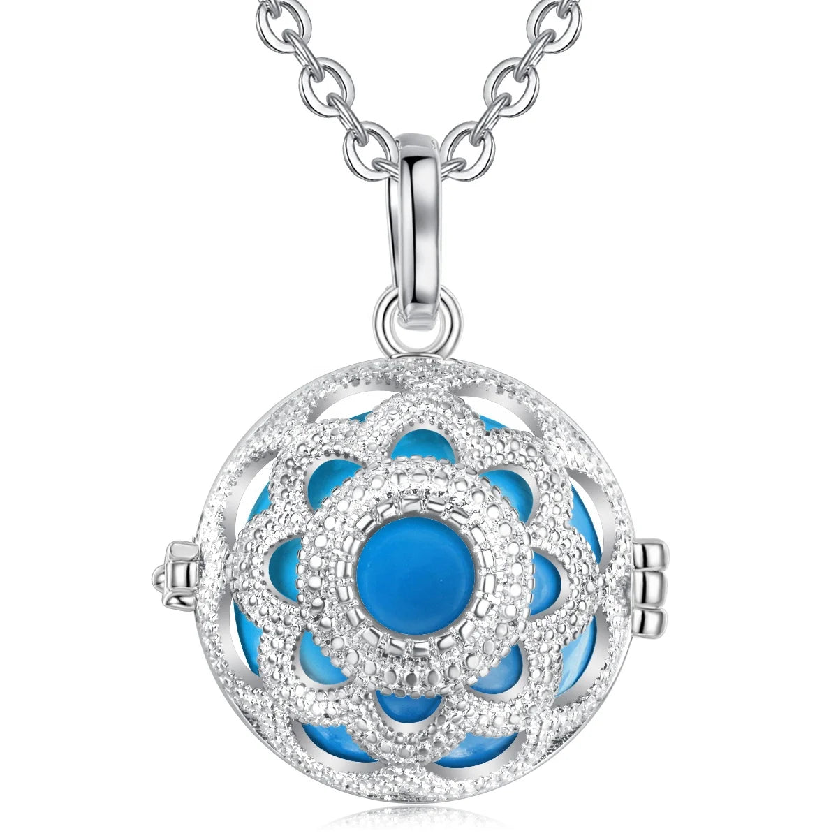 Mother Day Harmony Mexican Bola Ball Musical Chime Bell Pendant Lockets Necklace