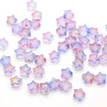 3D Resin Small Glitter Gradient Purple 8mm Star Beads for DIY Crafts Scrapbooking Accessories