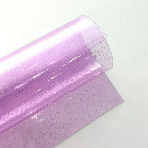 0.5mm Waterproof Soft Transparent Multicolored Plastic PVC Glitter Film Sheet/Rolls for Packing and Book Cover