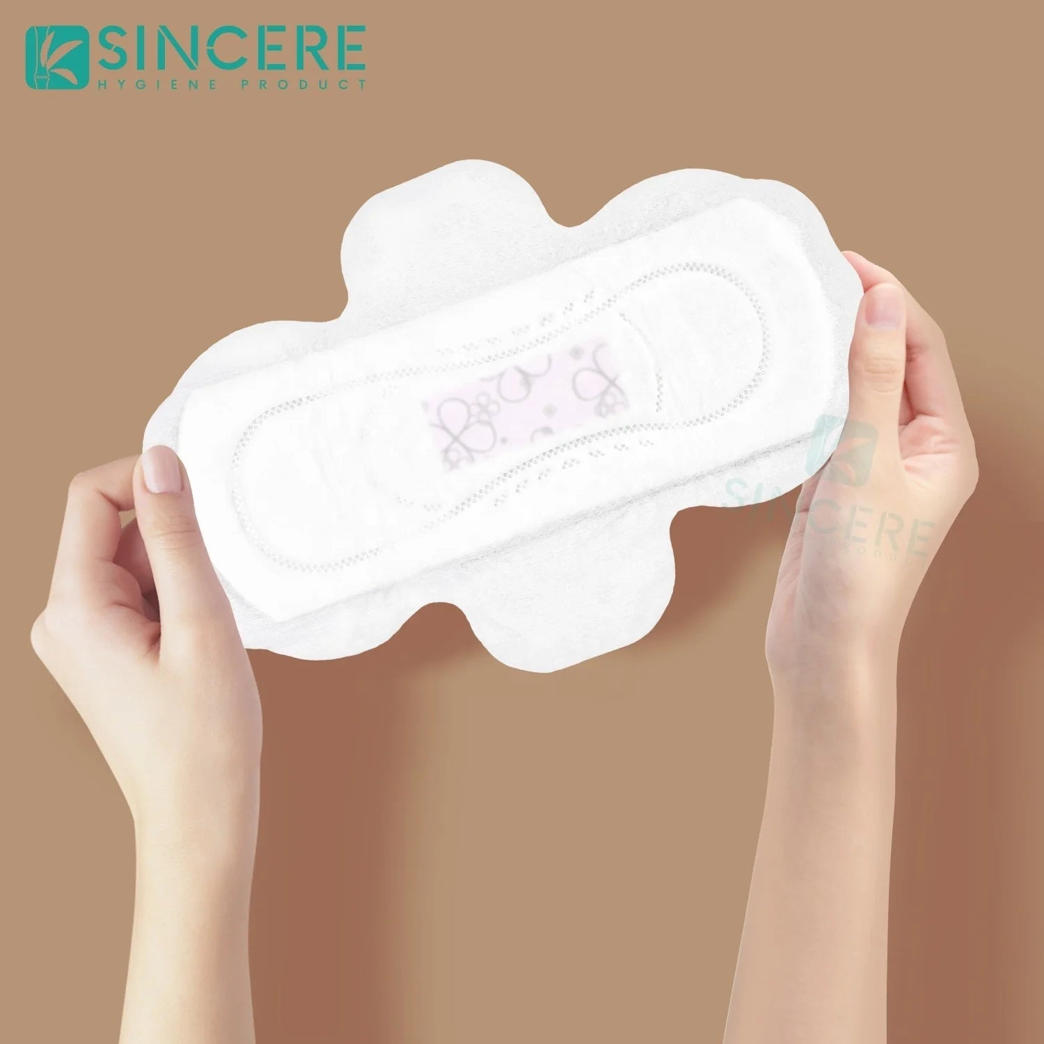 Ultra-Thin Disposable Bamboo Women's Pads High Absorbency Breathable Backsheet Winged Day Feminine Hygiene Leak Guard