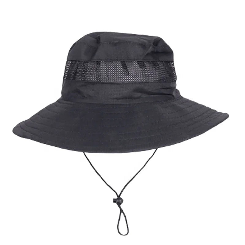Kimtex Custom Sun Hats Fishing Boonie Bucket Hat Wide Brim Fisherman Hat With String for Men