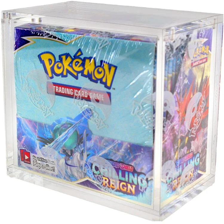 Modern Customized Pre-Assembled for Acrylic Magnetic UV Protective Booster Case Lids English Booster Box Display Rack