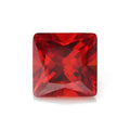 Synthetic Stones Per Gram Orange Red Princess Cut Square Cubic Zirconia CZ Stone for Jewelry MegaBDM
