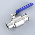 Stainless Steel Flange Connection Straight Through Sanitary Ball Valve Handle Control