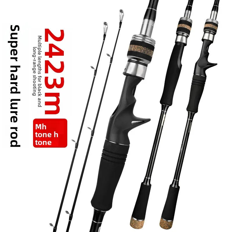 Two Tip Carbon Fast Action EVA Handle Freshwater Fishing Rod 2.1M-3M for Lake Stream River & Ocean Use