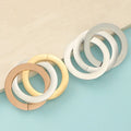 Hollow Circle Round Ring Disc Handmade Necklace Diy Accessories Jewelry Stainless Steel Accessories for Jewelry Making