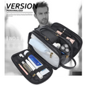 Vintage Grooming Gift Waterproof Travel Toiletry Bag Mens Cosmetic Bag Shaving Kits Bag for Men Leather Dopp Kit