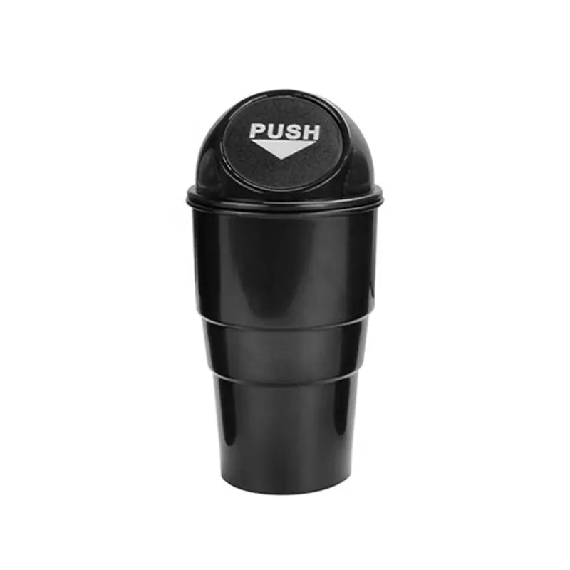 Eco Friendly Promotion Wholesale Mini Car Trash Can Round Car Trash Bin Car Bin Trash Bag