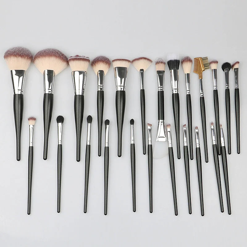 Professional 24-Piece Luxury Makeup Brush Set for Women Foundation Blush Eyeshadow Cosmetics Blending Tools for Face Use