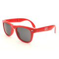 Customized Recycled Plastic Foldable Cheap Unisex Sun Glasses Mirror Advertising Promotion Folding Sunglasses With Case