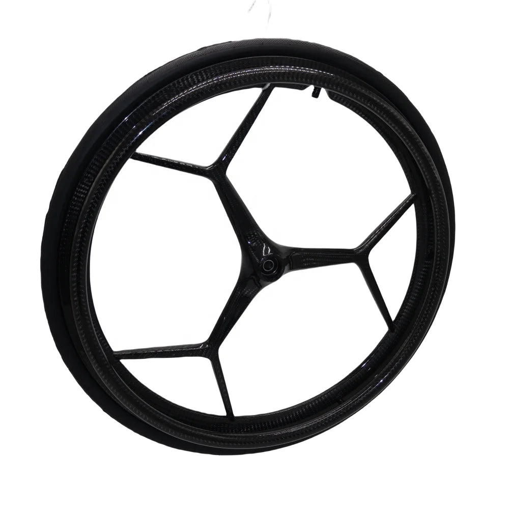 Muniu MN20-R8C 24 Inch Full Carbon Fiber Rear Wheel Wheelchair Spare Parts for Sport Wheelchair