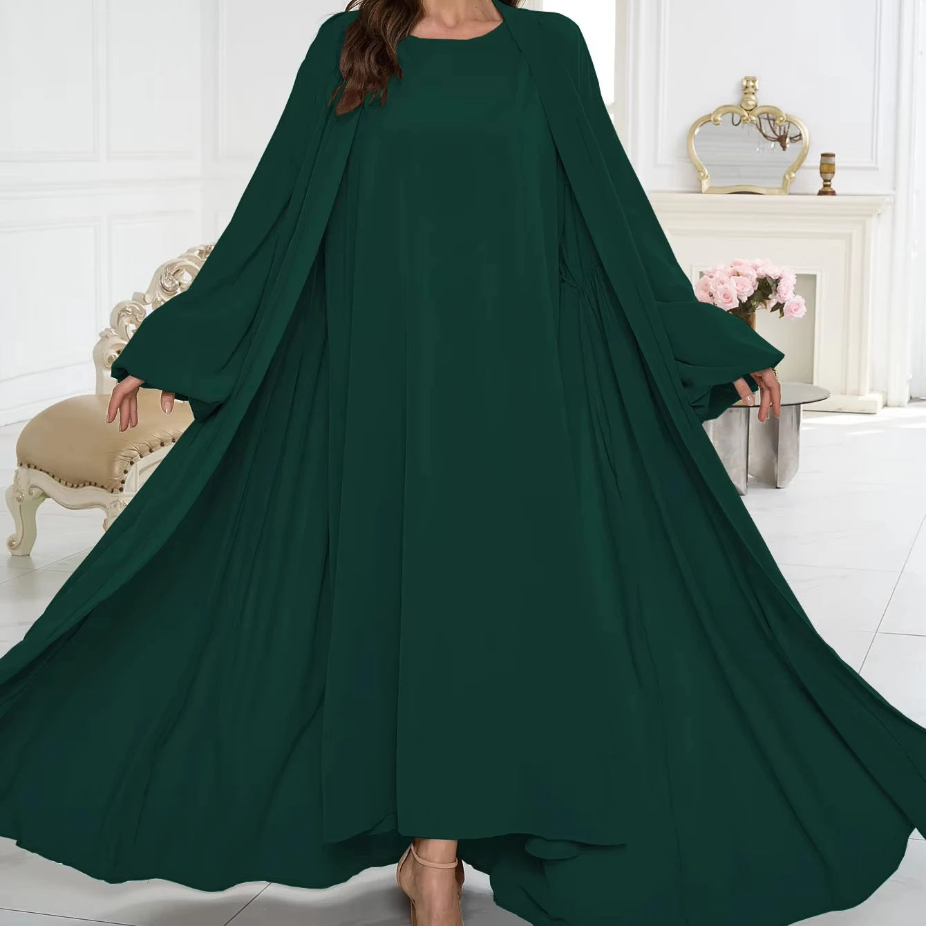 New Model Turkish  Abayas - White Custom Designs for Muslim Women Suit