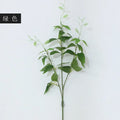 F-L0028 Factory Direct China Wholesale Silk Fabric Artificial Eucalyptus Desert Gum for Decor Artificial Leaf Handmade Plant