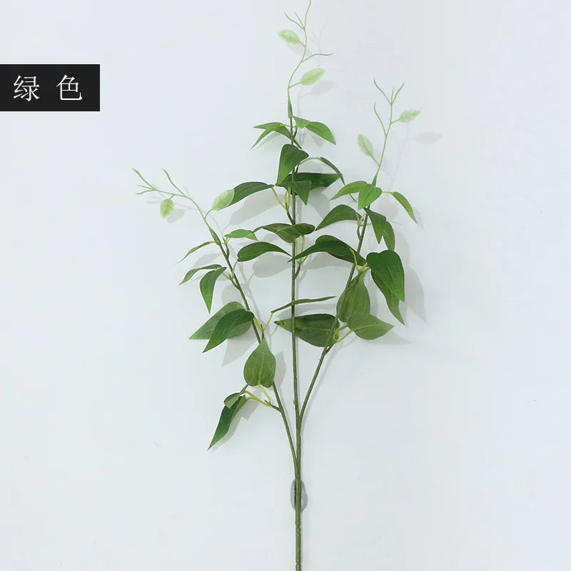 F-L0028 Factory Direct China Wholesale Silk Fabric Artificial Eucalyptus Desert Gum for Decor Artificial Leaf Handmade Plant