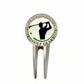 Wholesale Lightweight Custom Luxury Steel Golf Divot Tool Die-Cast Personalized Logo Ball Marker Promotional Multi-Function Golf
