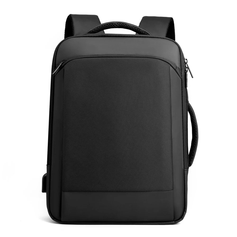 Elegant Men's Casual Daypack with USB Charging Water-Resistant Feature Stylish National Style Laptop Backpack for School Travel