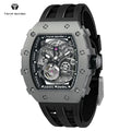 For Luxury Titanium Tonneau Mens Automatic Mechanical Watch Waterproof Luminous Analog Dial 5ATM/50M