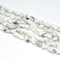 Wholesale 6*8/8*10mm Natural Howlite Loose Gemstone Beads White Color for DIY Jewelry