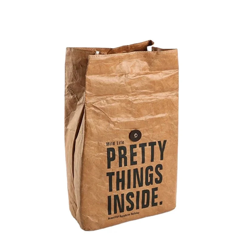 Custom Coated Tyvek Casual Classic Letter Pattern Cooler Bags 15L-30L Waterproof Portable Insulated Lunch Bag Luxury Picnic
